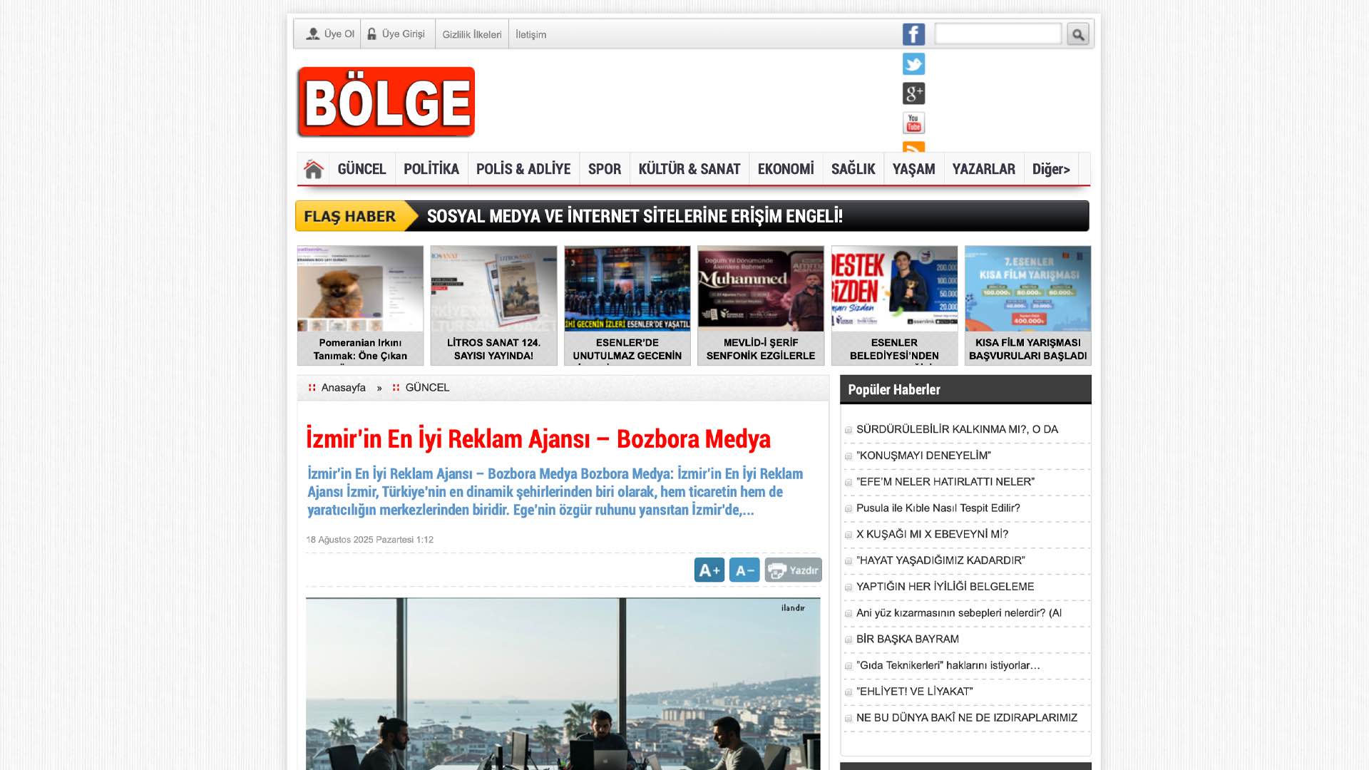Bölge Gazetesi - Bozbora Medya Basın Haberi