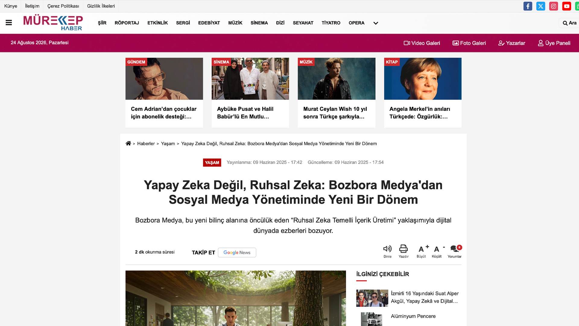 Mürekkep Haber - Bozbora Medya Basın Haberi