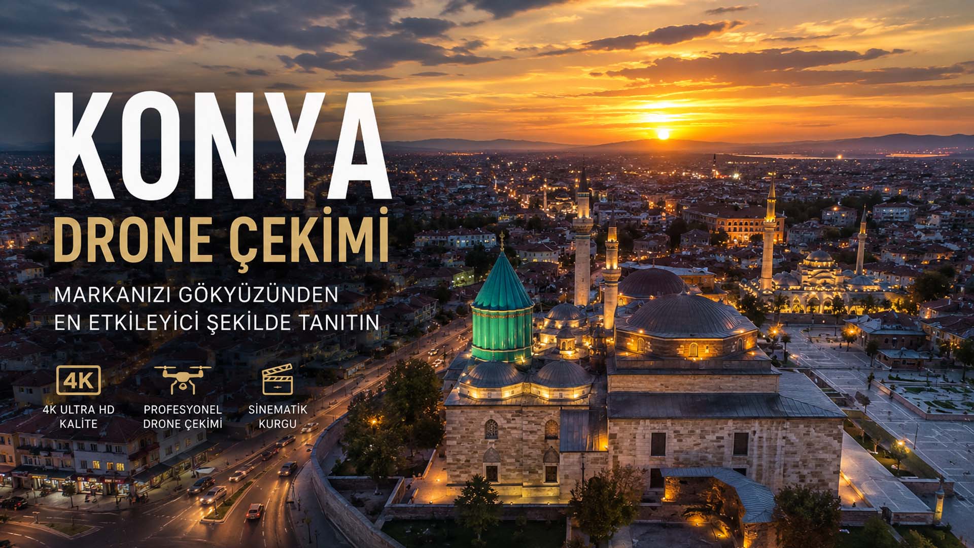 Konya Drone Çekimi - 4K Premium Çekim